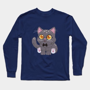 The little cute tuxedo cat- for Men or Women Kids Boys Girls love cat Long Sleeve T-Shirt